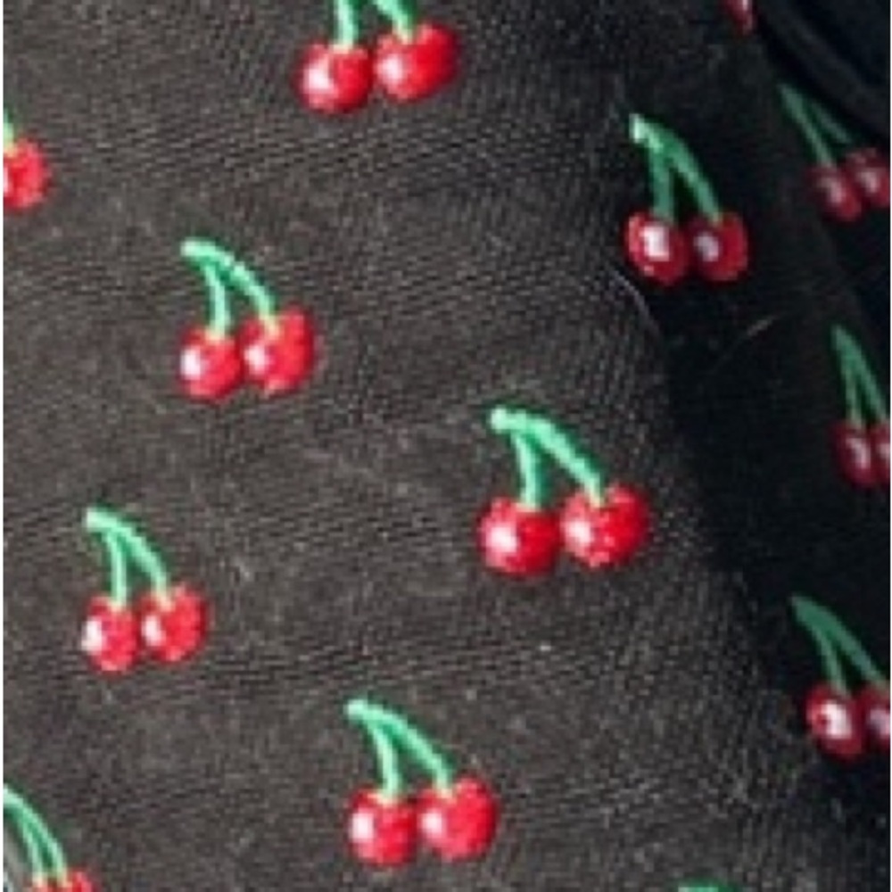 Vans Cherry Theme Black Slip On - Picture 2 of 8